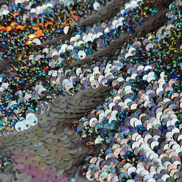 Mermaid swimsuit 🧜‍♀️seashell scales 🐚with mermaid flip sequin Tail Coverup - Picture 5 of 13